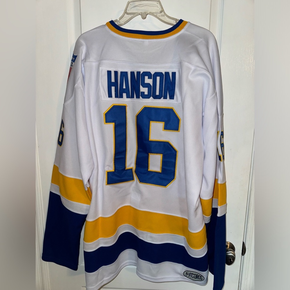 Halloween: Hanson Brothers Hockey Jersey #16 Charlestown Chiefs Size XL